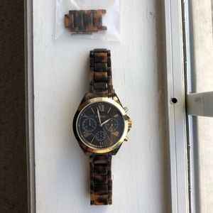 Women’s Fossil tortoise shell watch